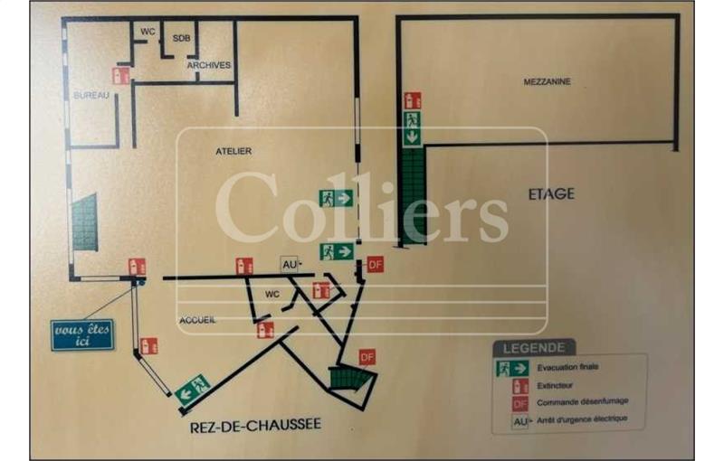 Location d'entrepôt de 330 m² à Saint-Victoret - 13730 plan - 1