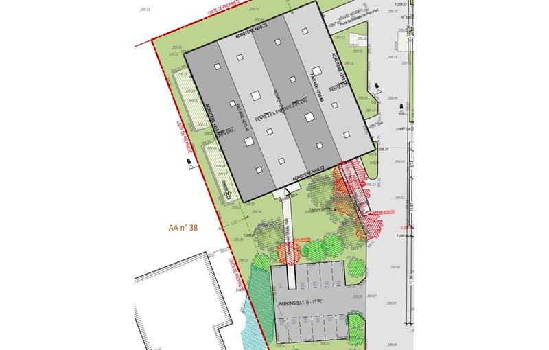 Location d'entrepôt de 986 m² à Saint-Vulbas - 01150 plan - 1