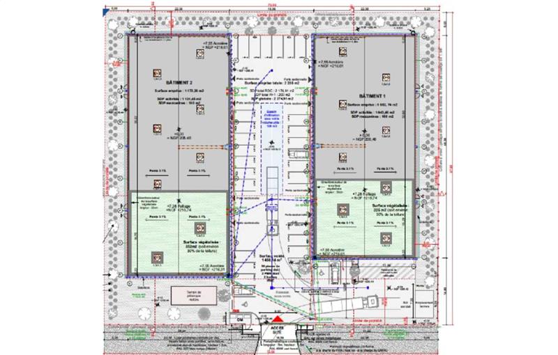 Location d'entrepôt de 2 046 m² à Saint-Vulbas - 01150 plan - 1