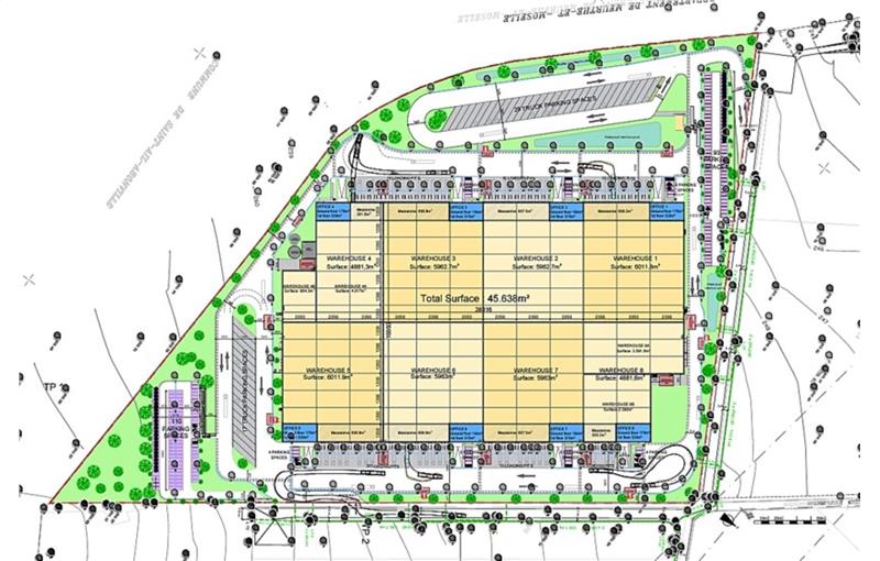 Location d'entrepôt de 52 428 m² à Sainte-Marie-aux-Chênes - 57255 plan - 1