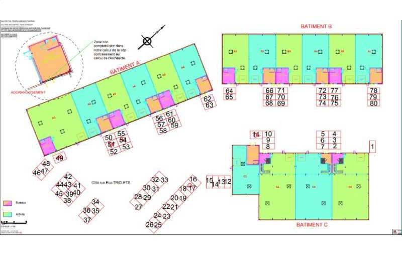 Location d'entrepôt de 3 402 m² à Savigny-le-Temple - 77176 plan - 1