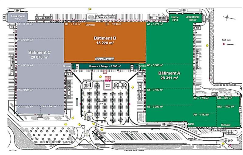 Location d'entrepôt de 7 540 m² à Savigny-le-Temple - 77176 plan - 1