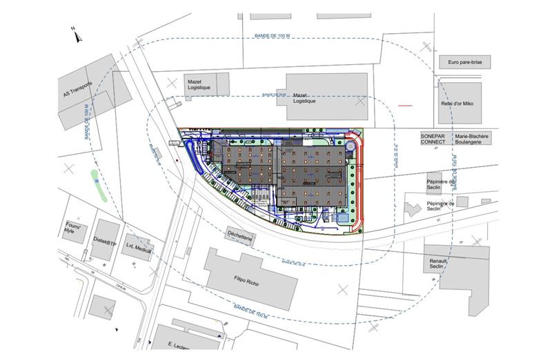 Location d'entrepôt de 2 989 m² à Seclin - 59113 plan - 1