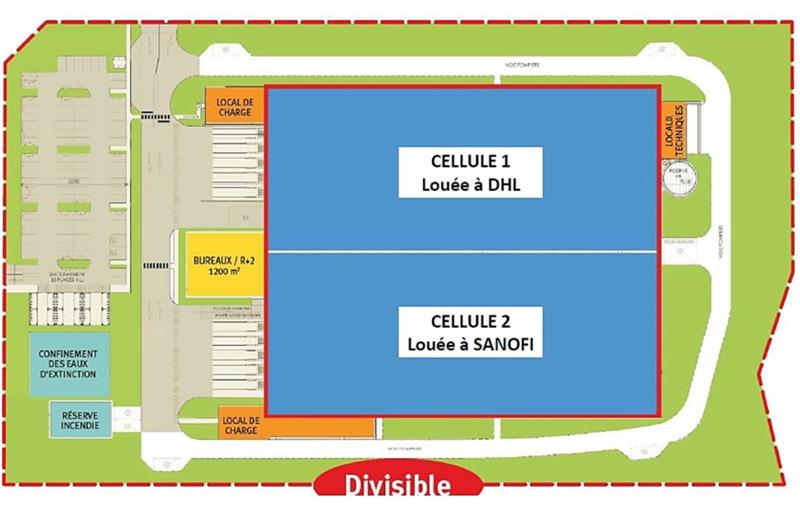 Location d'entrepôt de 6 579 m² à Serris - 77700 plan - 1