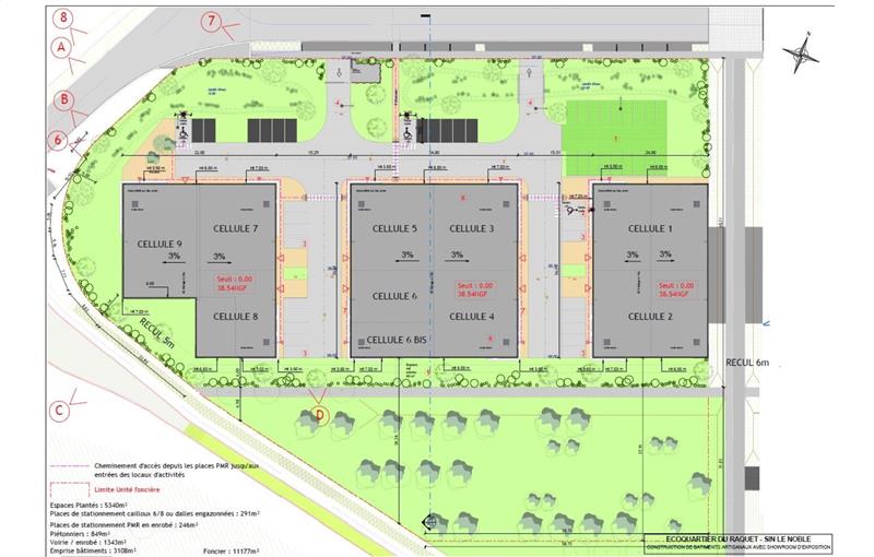 Location d'entrepôt de 941 m² à Sin-le-Noble - 59450 plan - 1