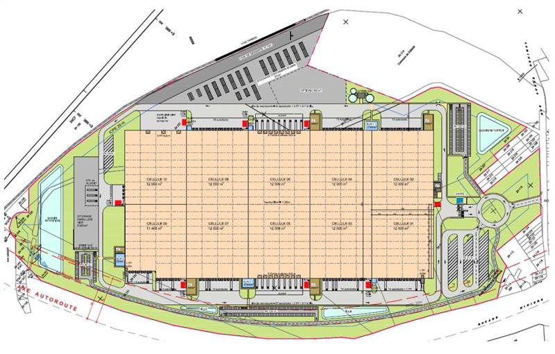 Location d'entrepôt de 121 528 m² à Somain - 59490 plan - 1