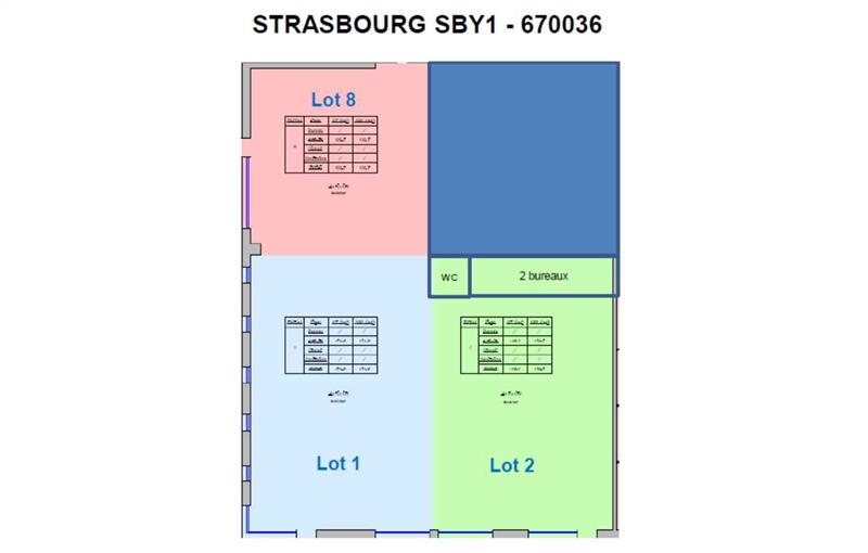 Location d'entrepôt de 405 m² à Strasbourg - 67000 plan - 1