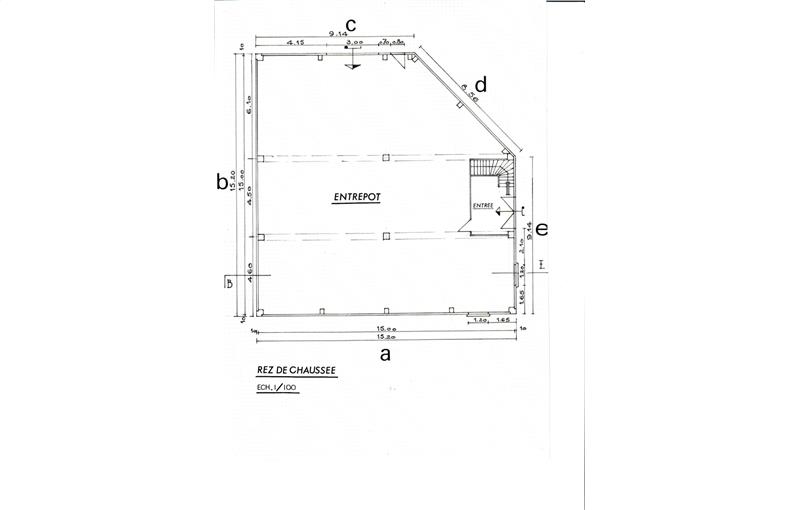 Location d'entrepôt de 412 m² à Templemars - 59175 plan - 1