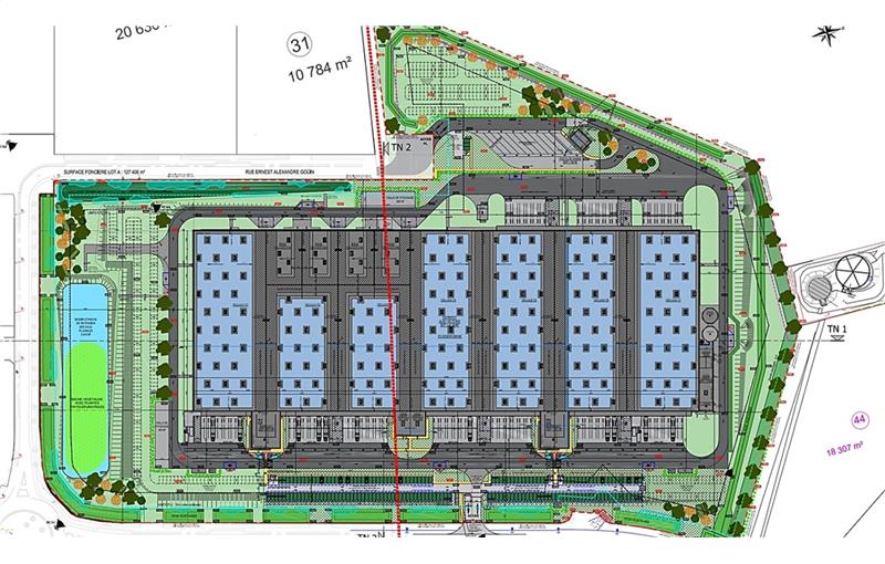 Location d'entrepôt de 42 908 m² à Tergnier - 02700 plan - 1