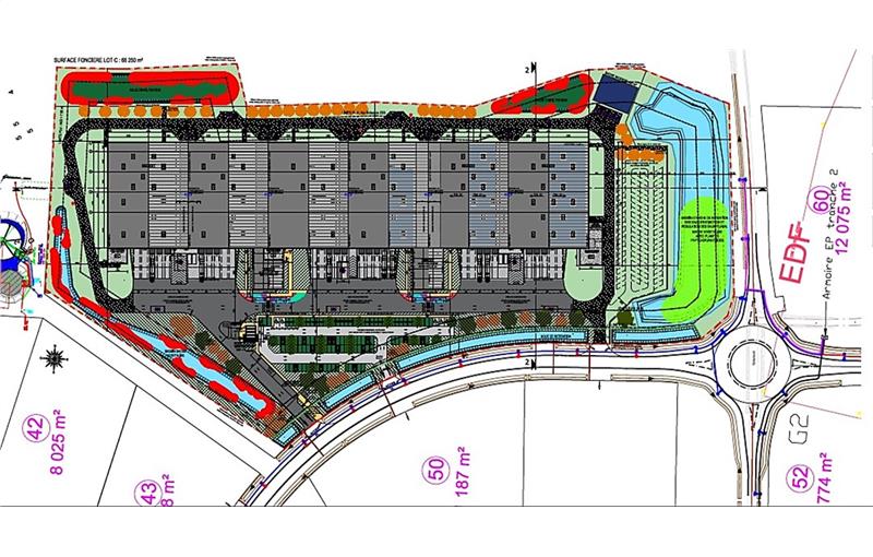 Location d'entrepôt de 18 866 m² à Tergnier - 02700 plan - 1