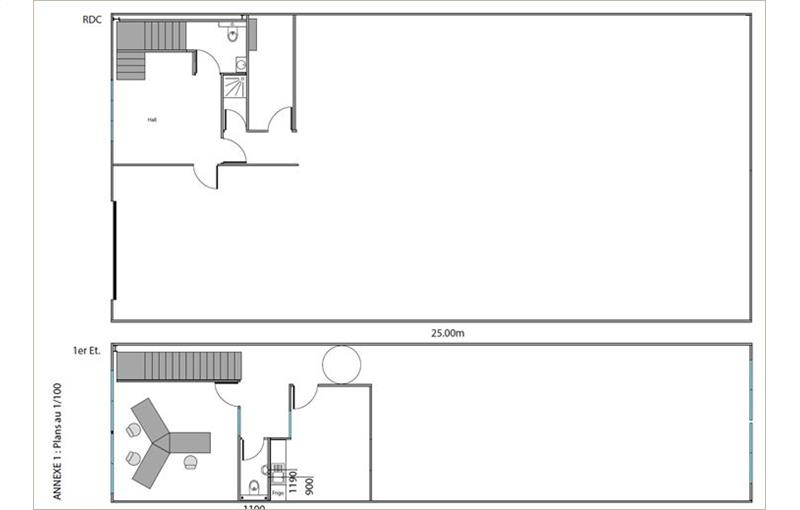 Location d'entrepôt de 900 m² à Toulouse - 31000 plan - 1