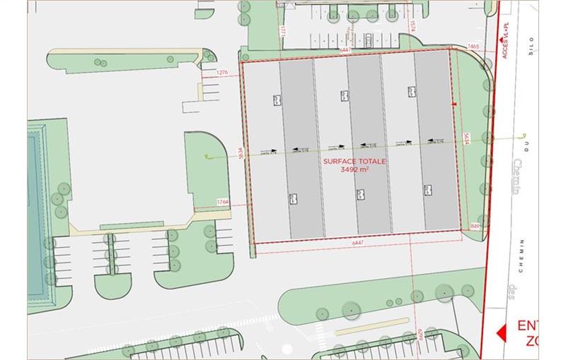 Location d'entrepôt de 3 492 m² à Toulouse - 31000 plan - 1