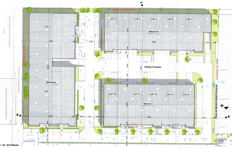 Location d'entrepôt de 660 m² à Tourcoing - 59200 plan - 1