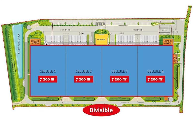 Location d'entrepôt de 30 490 m² à Tournan-en-Brie - 77220 plan - 1