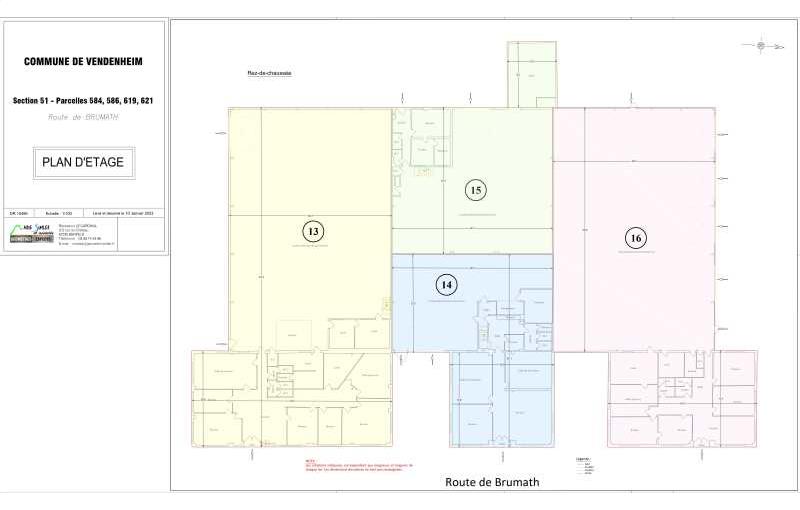 Location d'entrepôt de 423 m² à Vendenheim - 67550 plan - 1