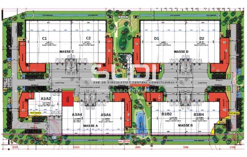 Location d'entrepôt de 1 770 m² à Vénissieux - 69200 plan - 1