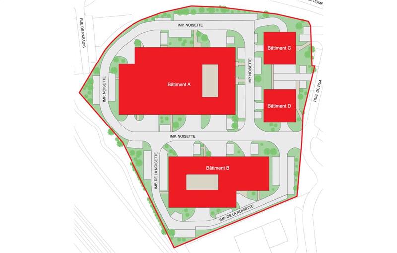 Location d'entrepôt de 1 615 m² à Verrières-le-Buisson - 91370 plan - 1