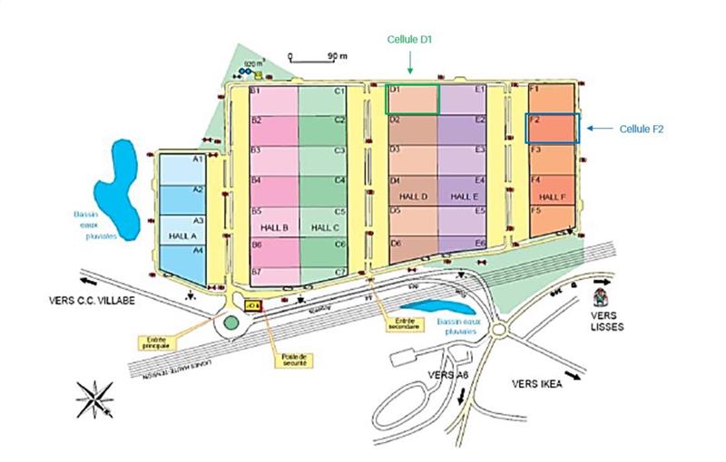 Location d'entrepôt de 12 136 m² à Villabé - 91100 plan - 1