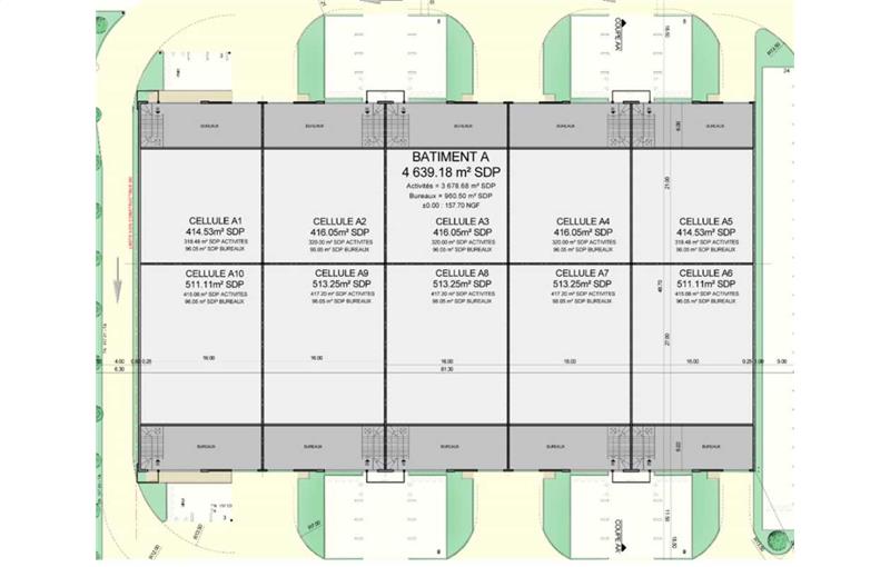 Location d'entrepôt de 511 m² à Villebon-sur-Yvette - 91140 plan - 1