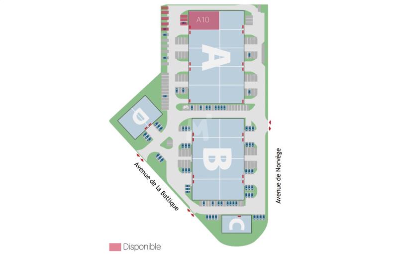 Location d'entrepôt de 977 m² à Villebon-sur-Yvette - 91140 plan - 1