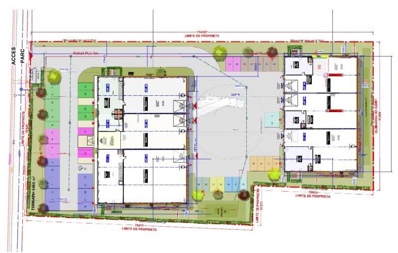 Location d'entrepôt de 2 860 m² à Villefranche-sur-Saône - 69400 plan - 1