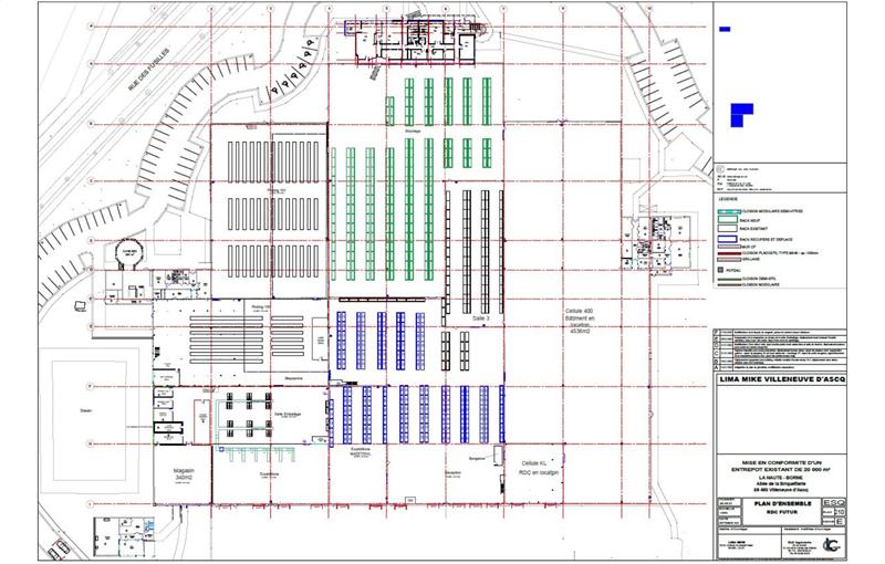 Location d'entrepôt de 19 592 m² à Villeneuve-d'Ascq - 59491 plan - 1