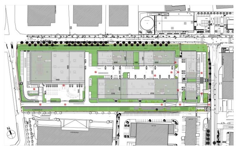 Location d'entrepôt de 9 056 m² à Villeneuve-la-Garenne - 92390 plan - 1