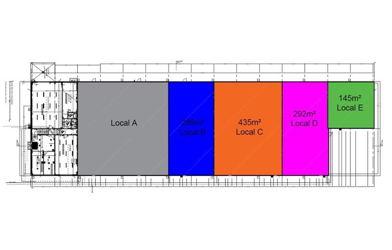 Location d'entrepôt de 959 m² à Wattrelos - 59150 plan - 1