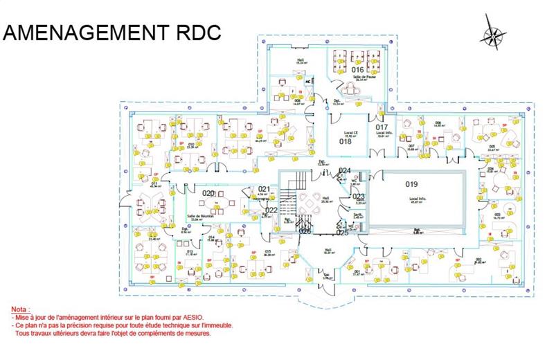 Bureau à vendre de 1 480 m² à Arras - 62000 plan - 1