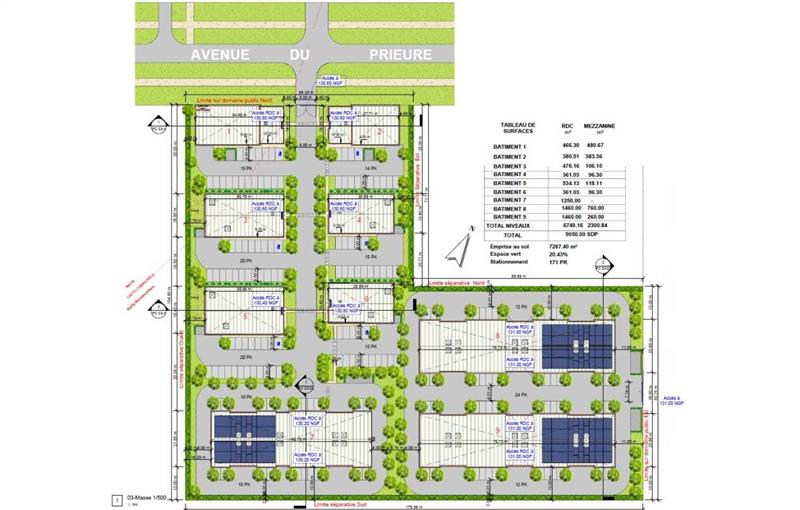 Bureau en vente de 764 m² à Bailly-Romainvilliers - 77700 plan - 1