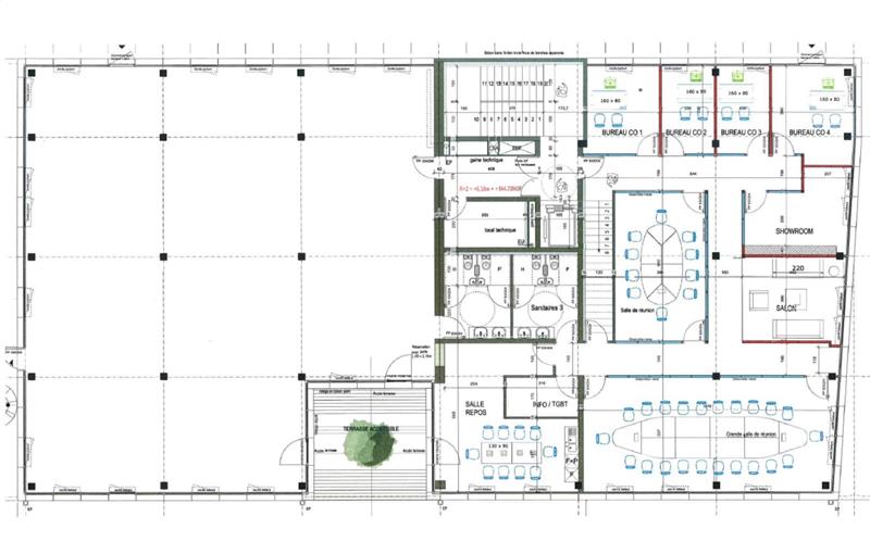 Vente de bureau de 1 175 m² à Balma - 31130 plan - 1