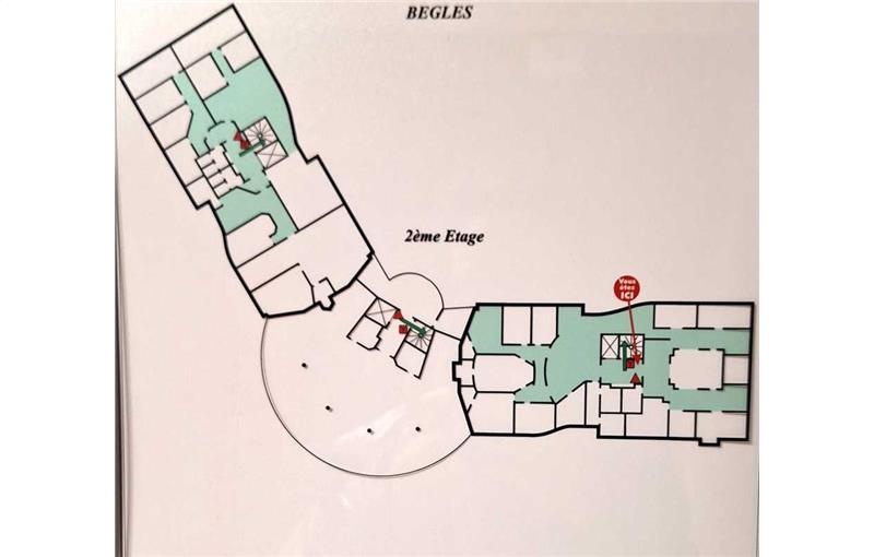 Bureau à vendre de 468 m² à Bègles - 33130 plan - 1