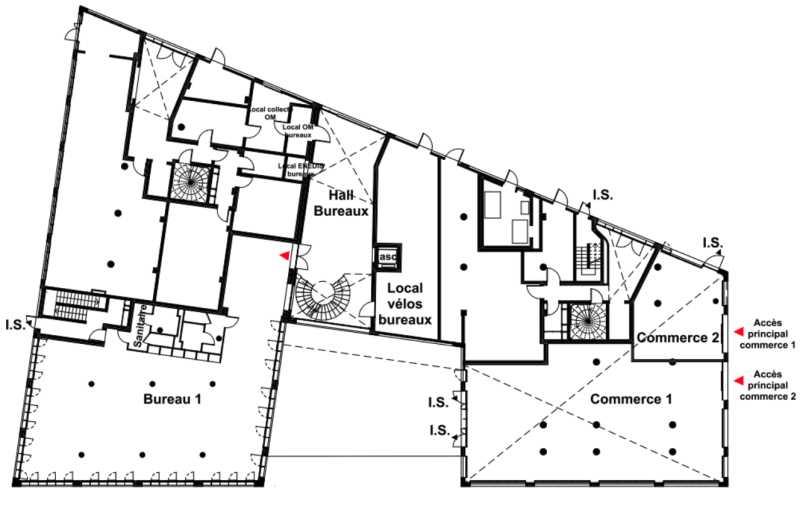 Bureau à acheter de 2 733 m² à Bordeaux - 33000 plan - 1