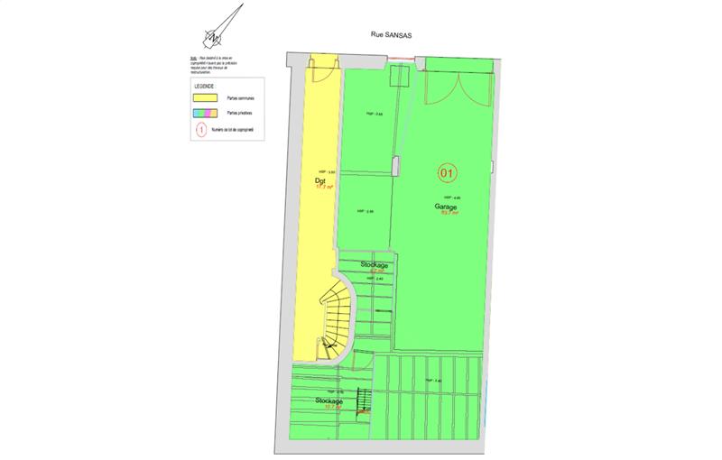 Vente de bureau de 190 m² à Bordeaux - 33000 plan - 1