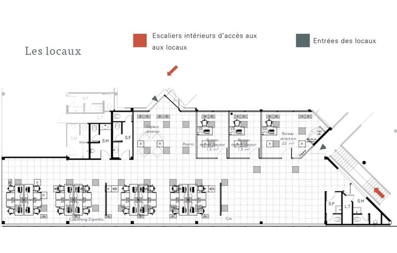 Vente de bureau de 284 m² à Bordeaux - 33000 plan - 1