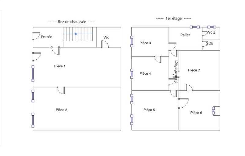 Vente de bureau de 170 m² à Bordeaux - 33000 plan - 1