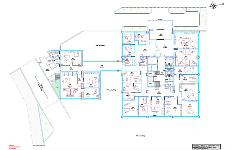 Bureau à vendre de 2 837 m² à Bourg-en-Bresse - 01000 plan - 1