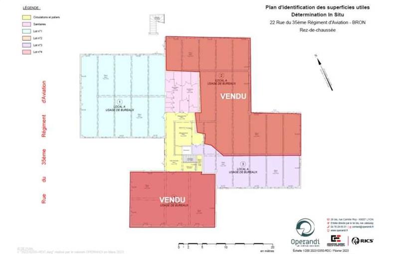 Vente de bureau de 1 477 m² à Bron - 69500 plan - 1