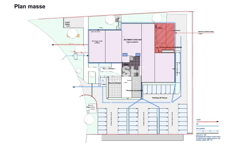 Vente de bureau de 1 477 m² à Bron - 69500 plan - 1