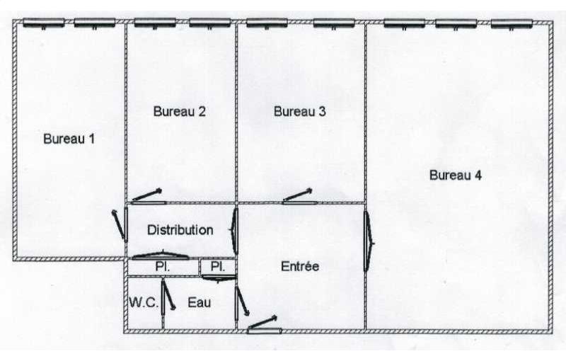 Achat de bureau de 117 m² à Bron - 69500 plan - 1