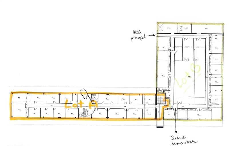 Vente de bureau de 1 933 m² à Bruges - 33520 plan - 1