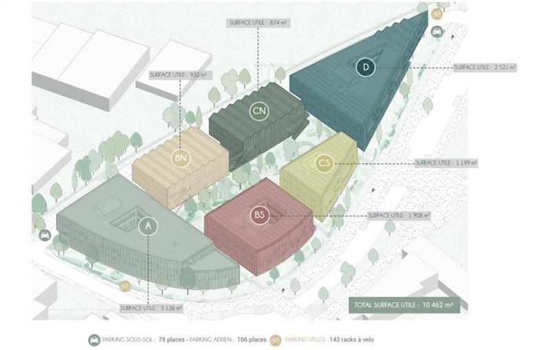 Bureau en vente de 5 127 m² à Bruges - 33520 plan - 1