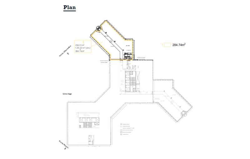 Achat de bureau de 580 m² à Colombes - 92700 plan - 1