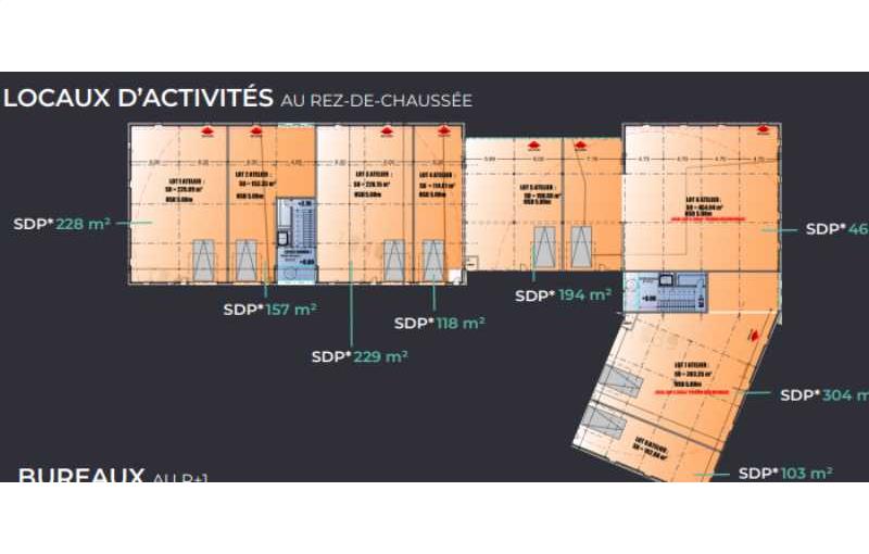 Bureau à vendre de 3 094 m² à Coublevie - 38500 plan - 1