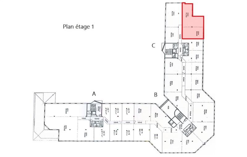 Vente de bureau de 140 m² à Courcouronnes - 91080 plan - 1