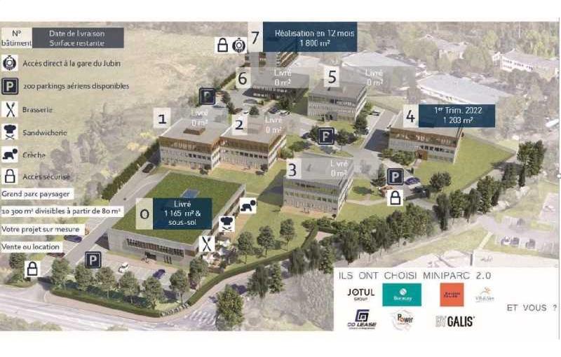 Vente de bureau de 204 m² à Dardilly - 69570 plan - 1