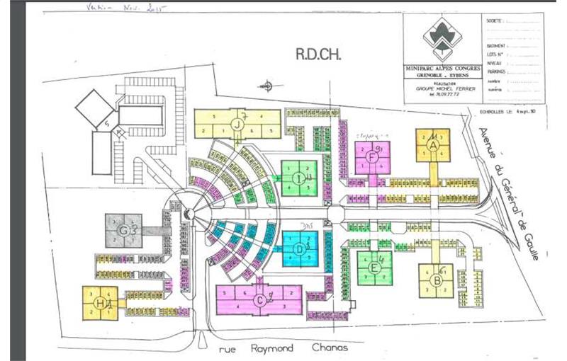 Bureau à vendre de 984 m² à Eybens - 38320 plan - 1