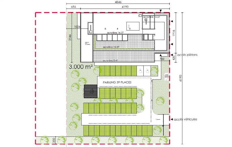 Bureau à vendre de 266 m² à Famars - 59300 plan - 1