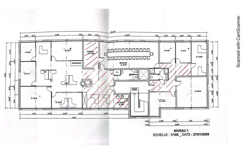 Bureau en vente de 772 m² à Gémenos - 13420 plan - 1