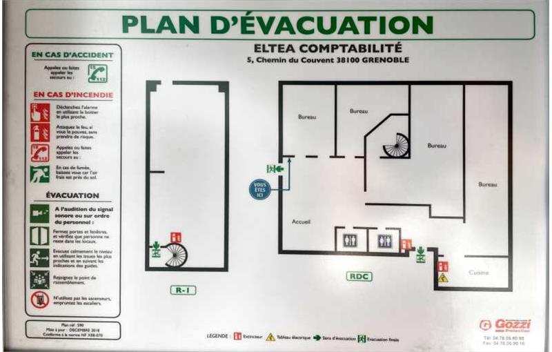 Vente de bureau de 140 m² à Grenoble - 38000 plan - 1